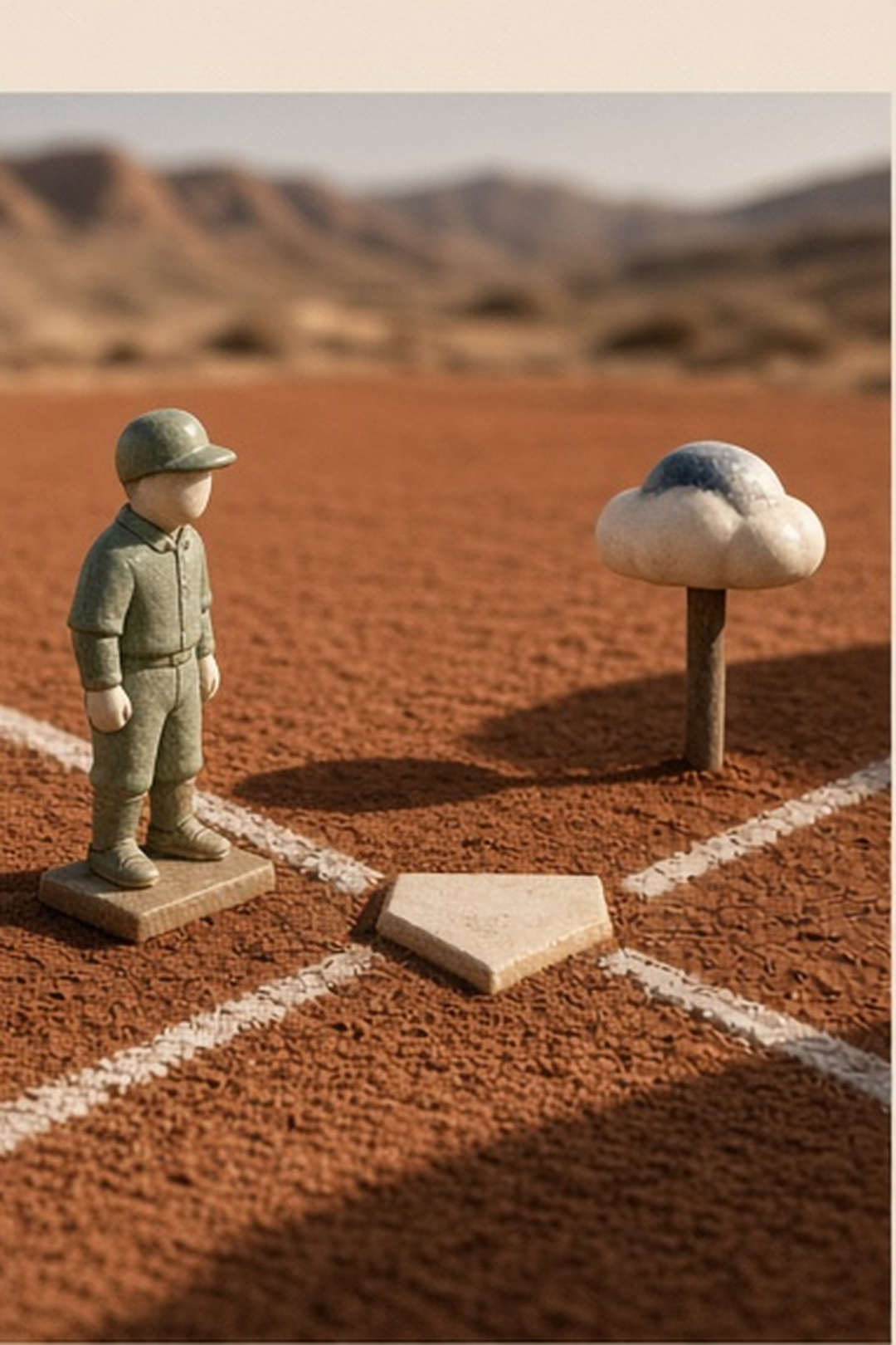 Ceramic weather pause scene